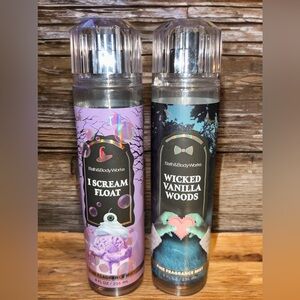 Bath & Body Works I Scream Float & Wicked Vanilla Woods Body Mist Set